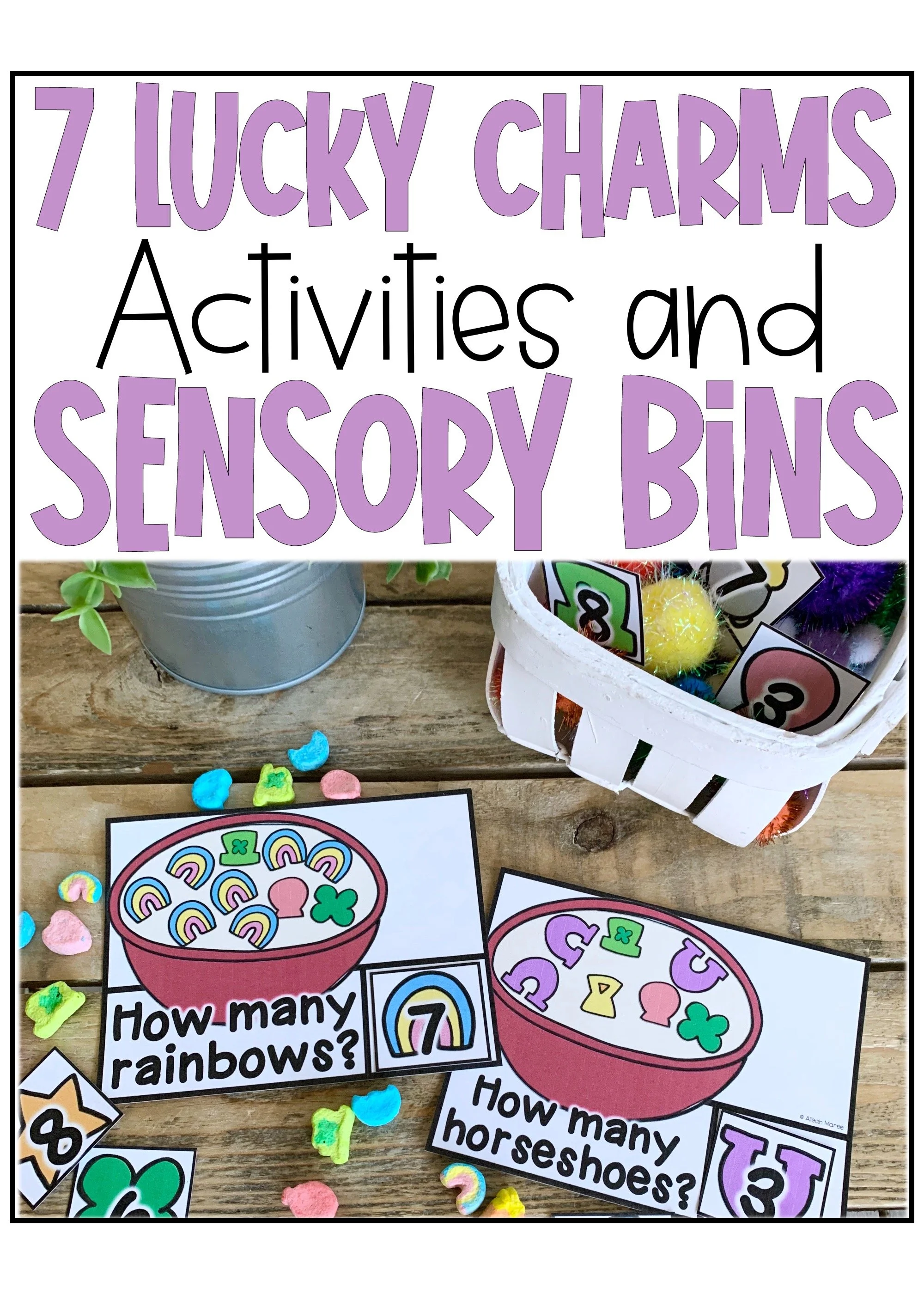 7 Lucky Charms Activities, Sensory Bins, and Centers