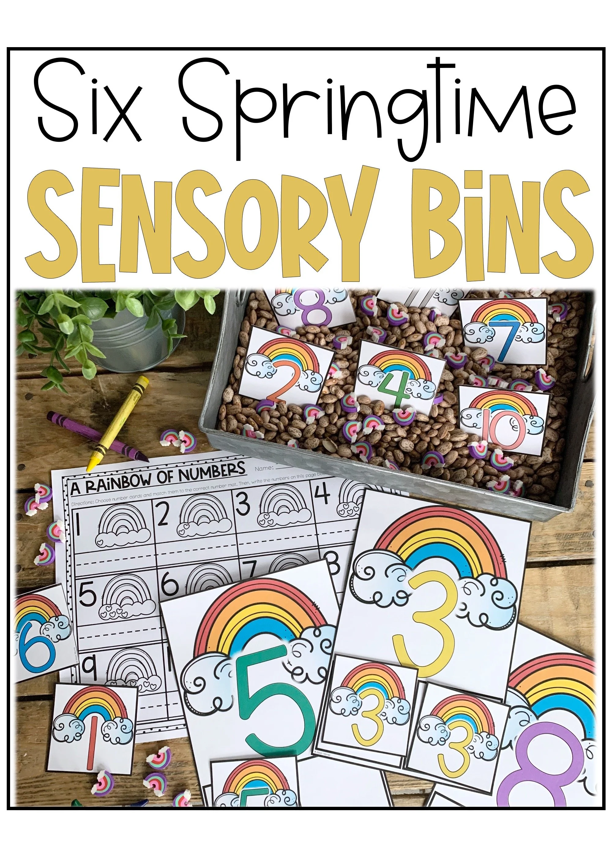 6 Simple Spring Sensory Bins for Preschool and Kindergarten