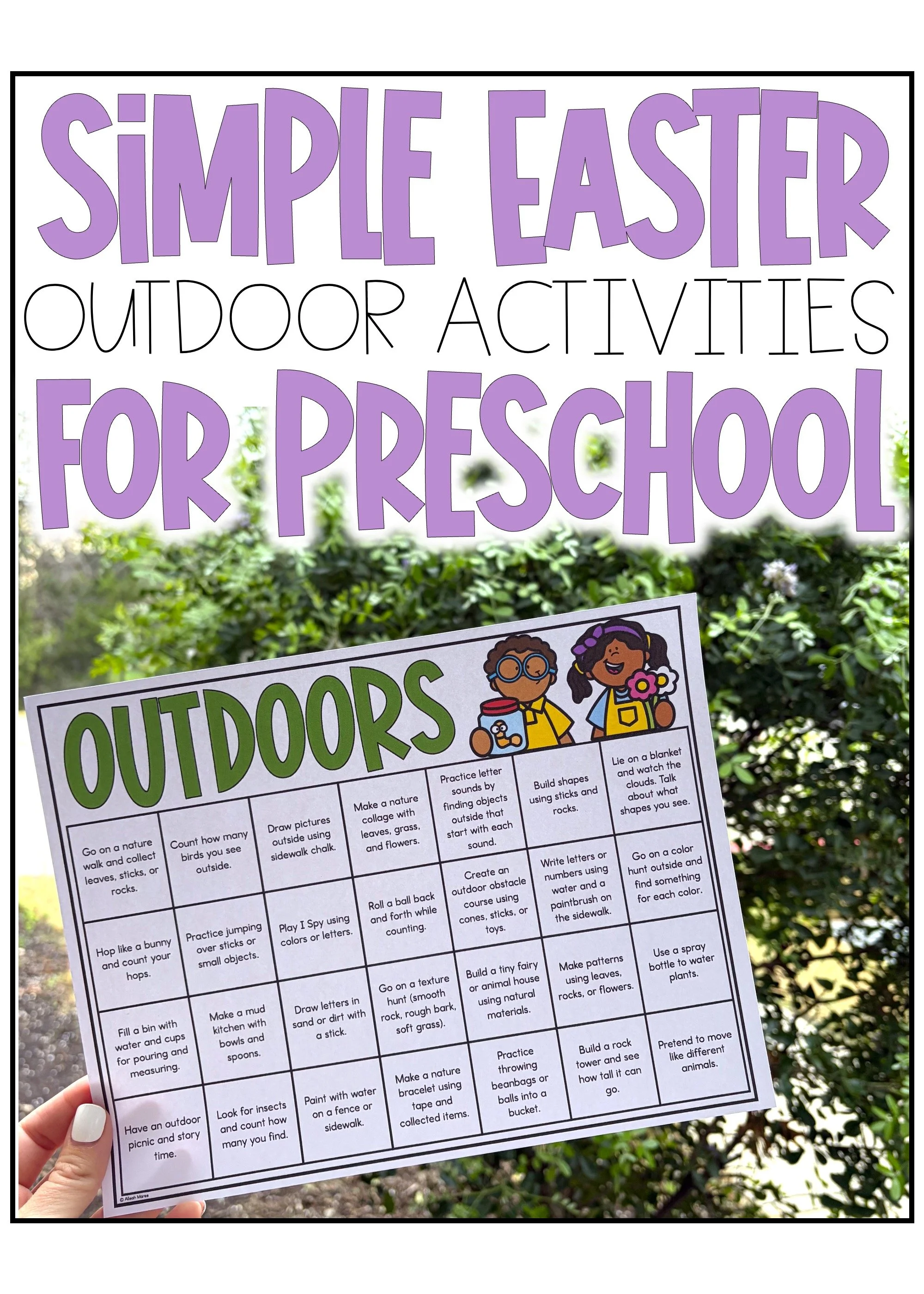 Simple Easter Outdoor Activities for Preschoolers