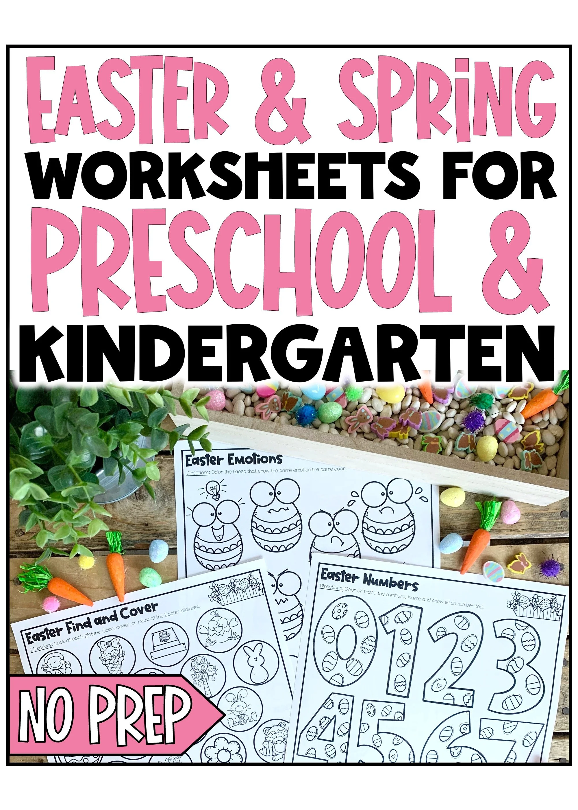 Best Easter and Spring Worksheets for Preschool and Kindergarten