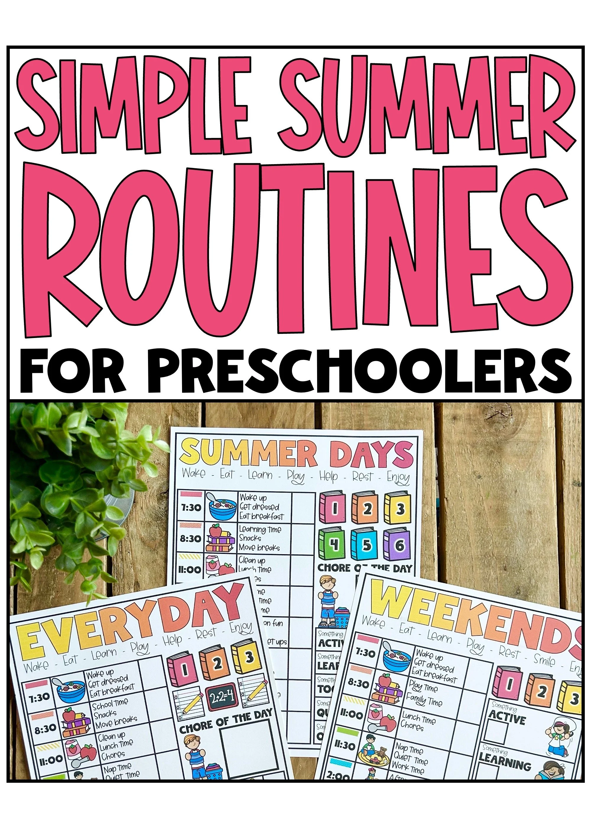 Simple Summer Routines for Toddlers &amp; Preschoolers (That Actually Work)