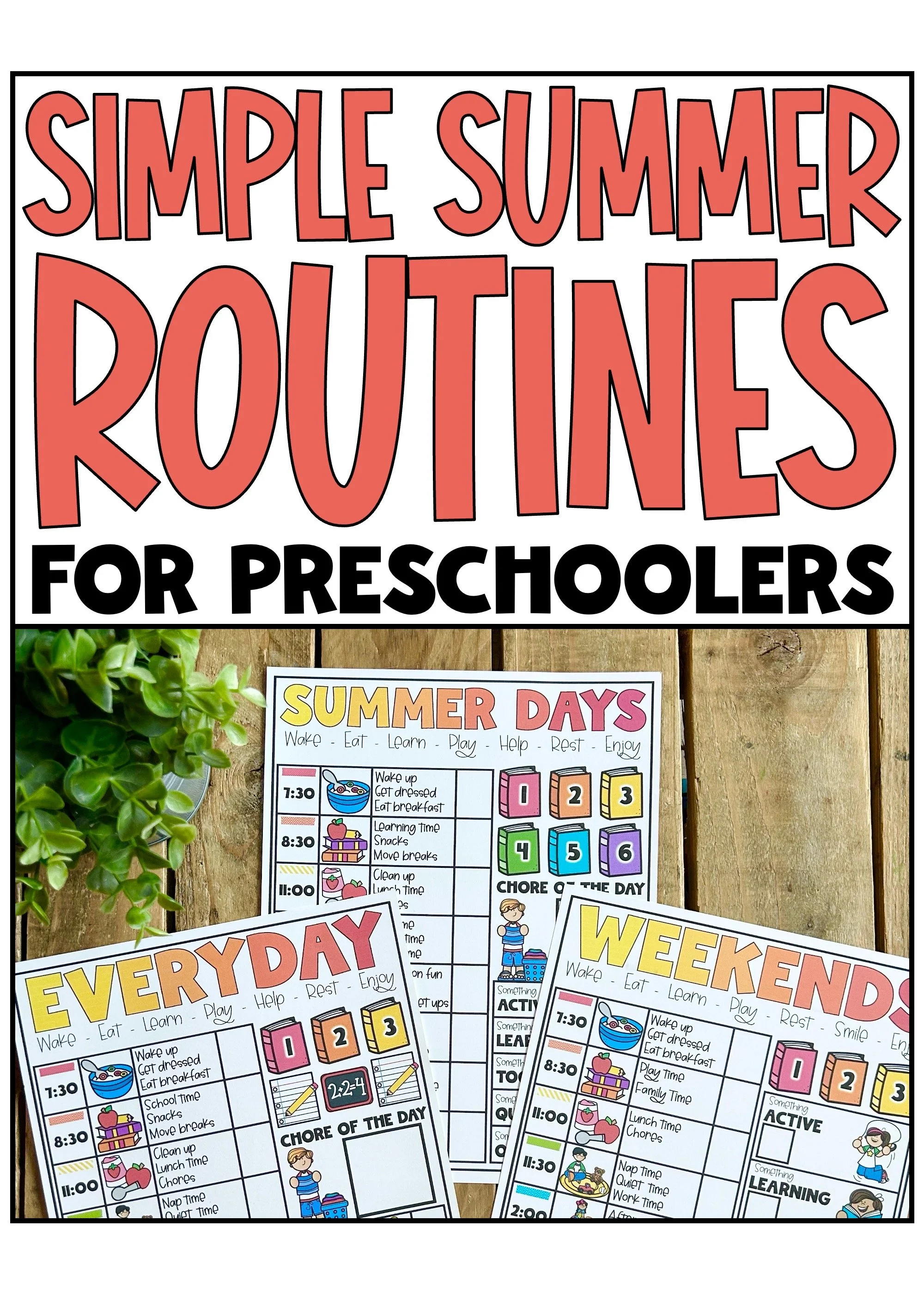Simple Summer Routines for Toddlers &amp; Preschoolers (That Actually Work)