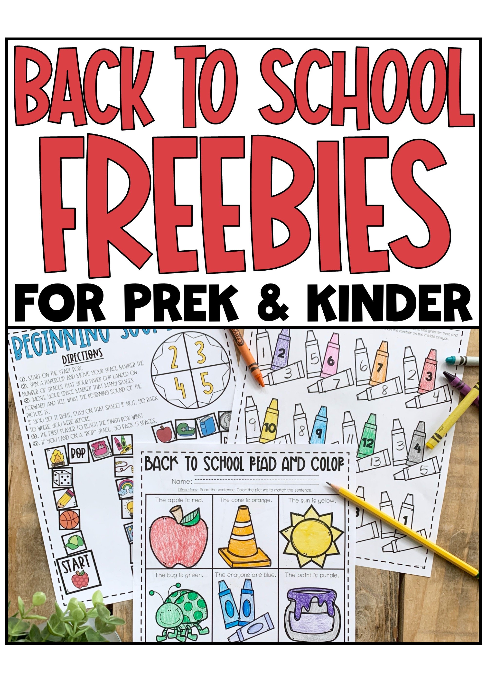 31 Back to School Freebies for Kindergarten and First Grade
