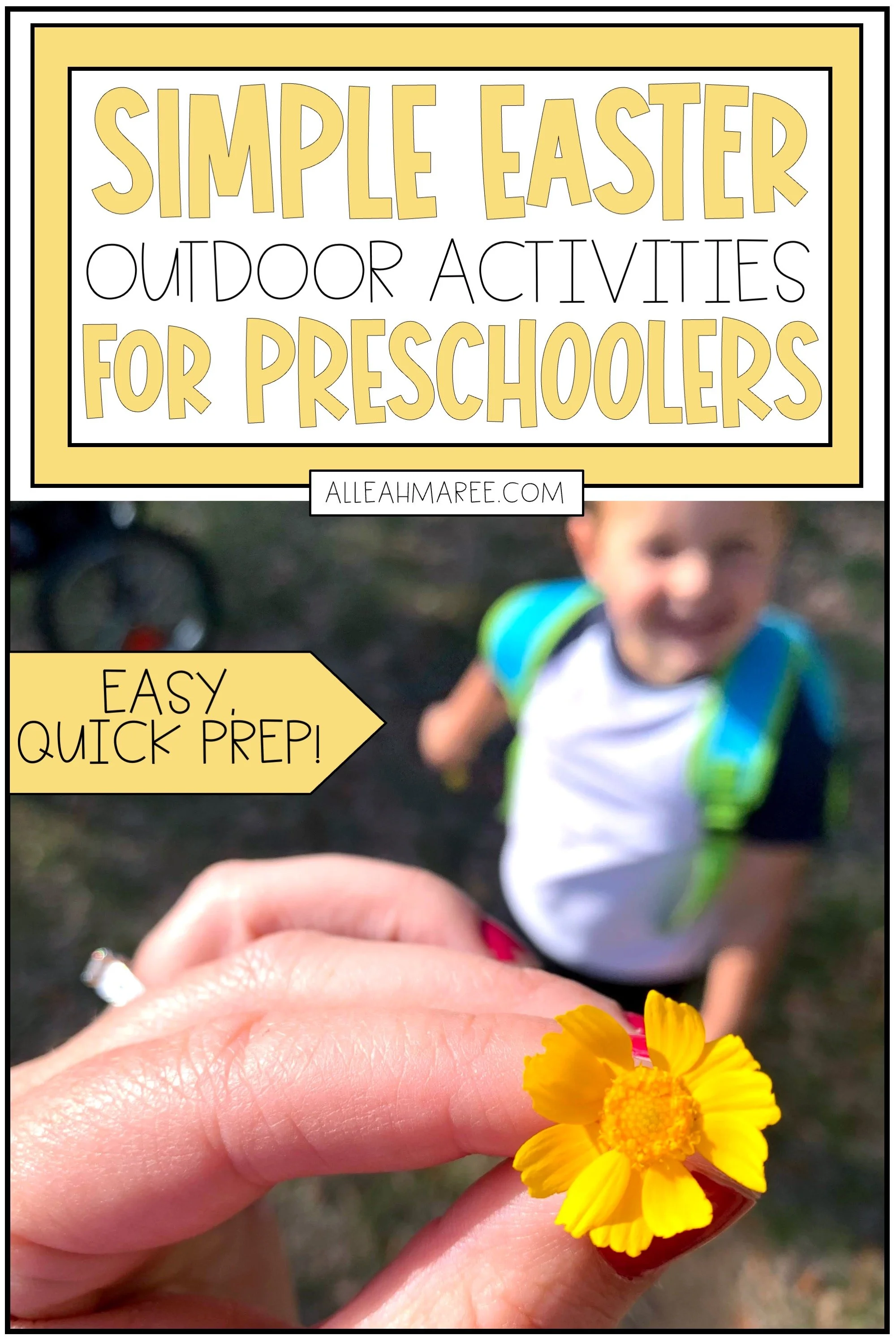 Easter outdoor activities for preschoolers!