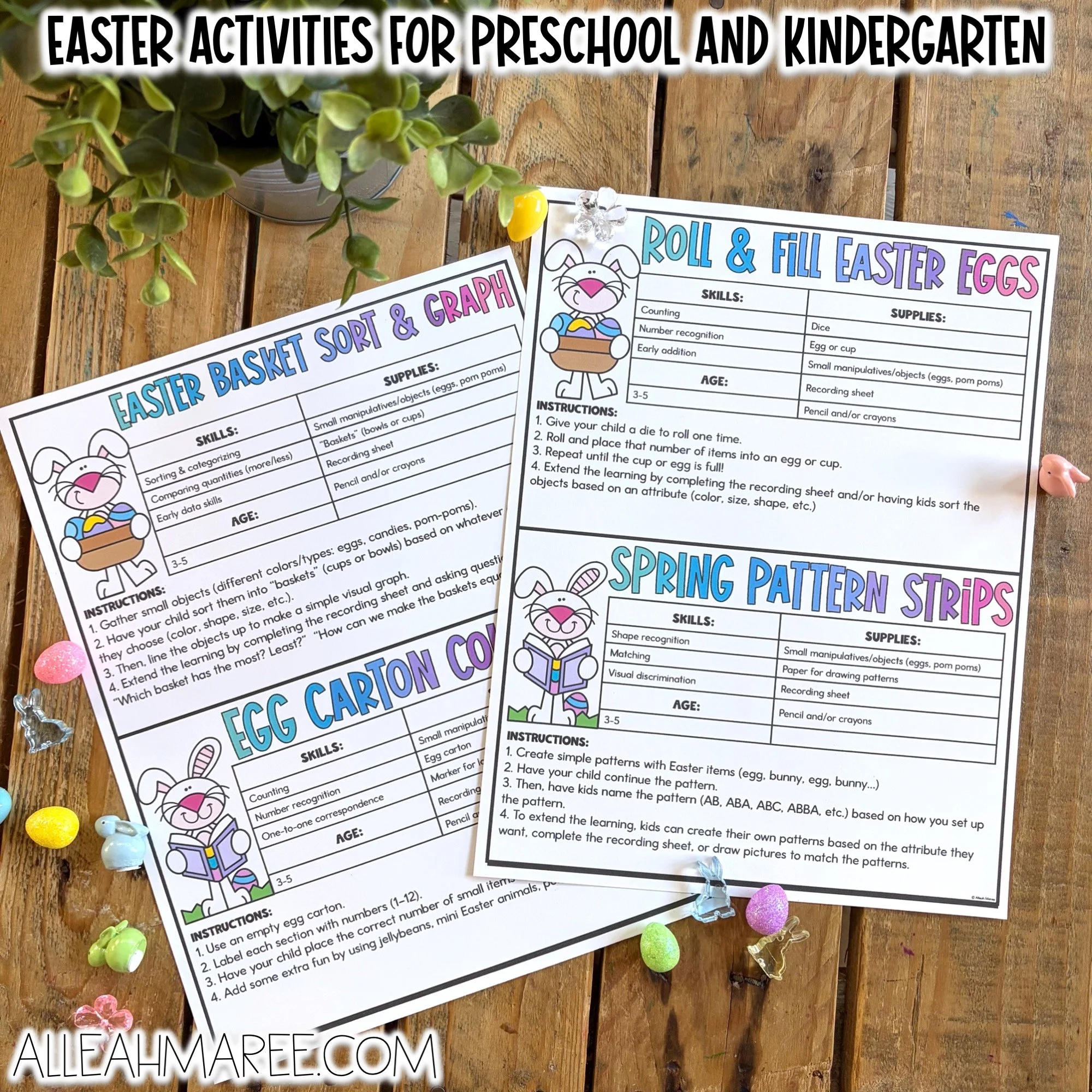 Easter activities for preschool