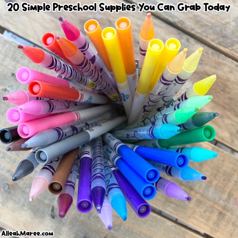 20 Simple Preschool Supplies You Can Grab Today — Alleah Maree