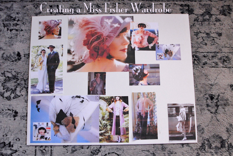 Miss Fisher Mood Board (Also includes Roaring 20's Hat)