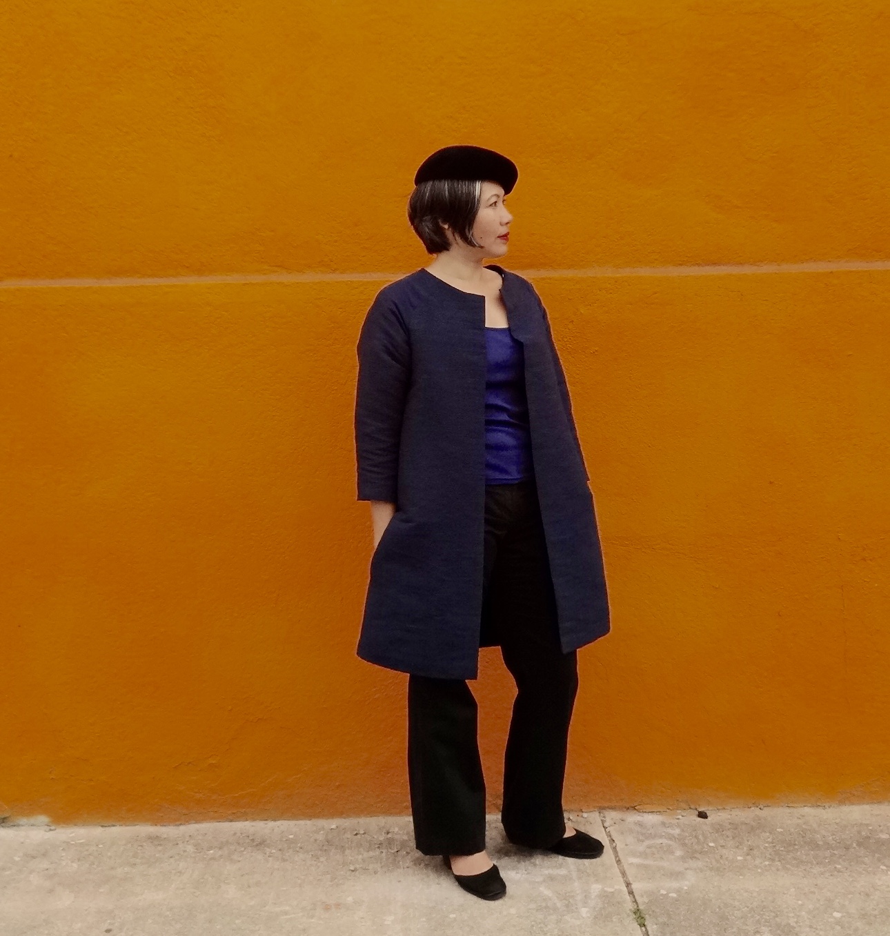 Here is Chuleenan in her Pilvi Coat