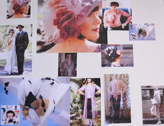 my Miss Fisher Mood Board that inspires me to dress like this sassy lady!