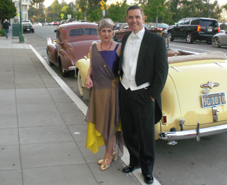 Me with my handsome husband all decked out!