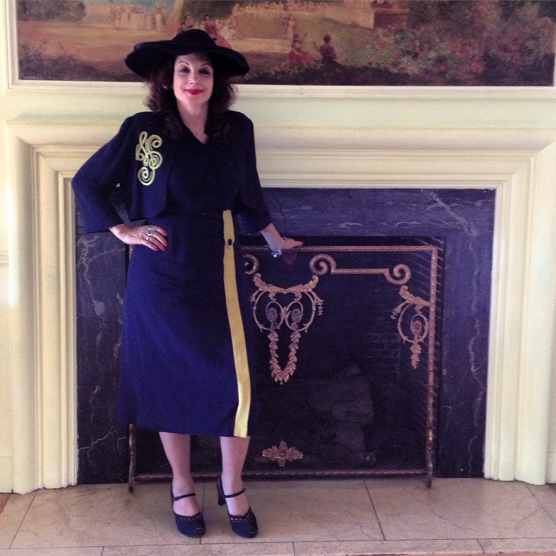 The gorgeous Rose Ellis in a vintage suit!