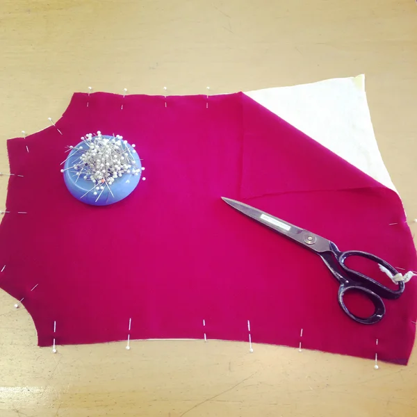 Each piece is interlined with cotton flannel
