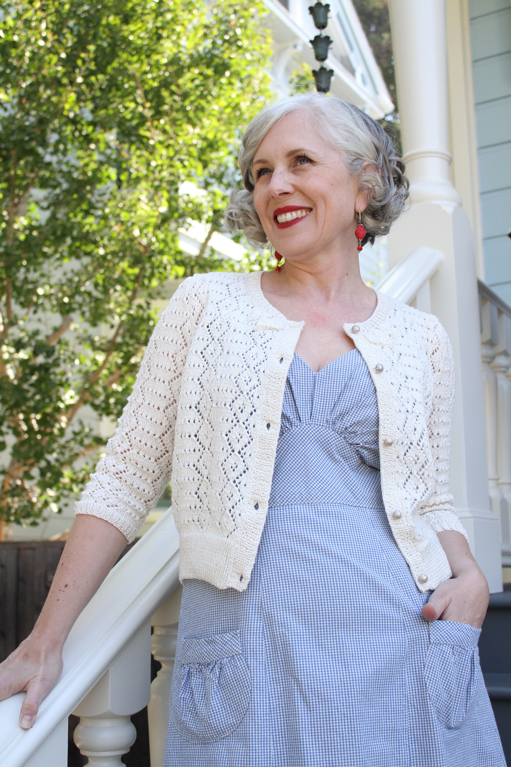 The Sewing Room Vintage Style Sewing and Fashion Blog - Vintage Style  Knitted Lace Cardigan 
