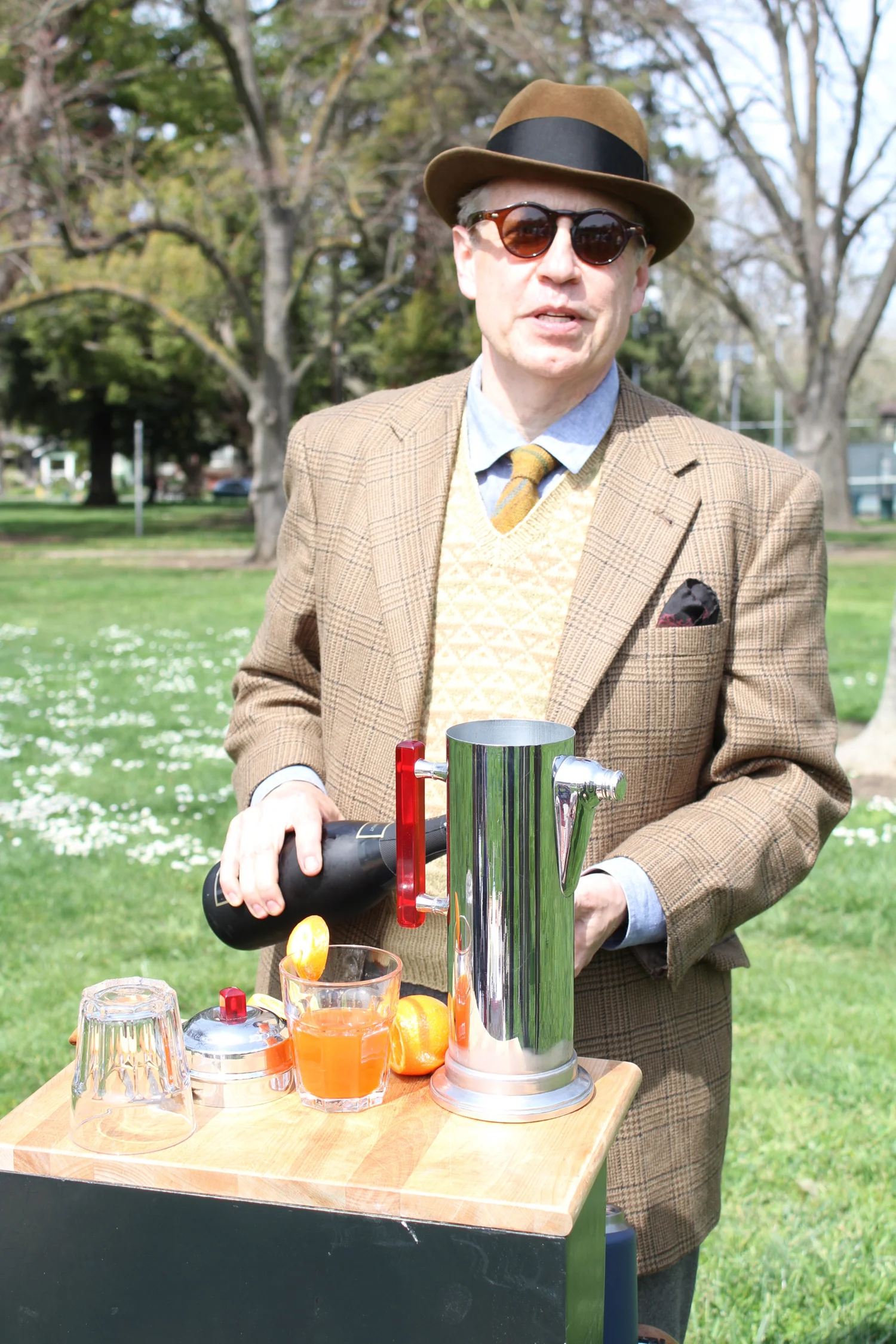 Rob looking Super Dapper mixing up fantastic Cocktails!