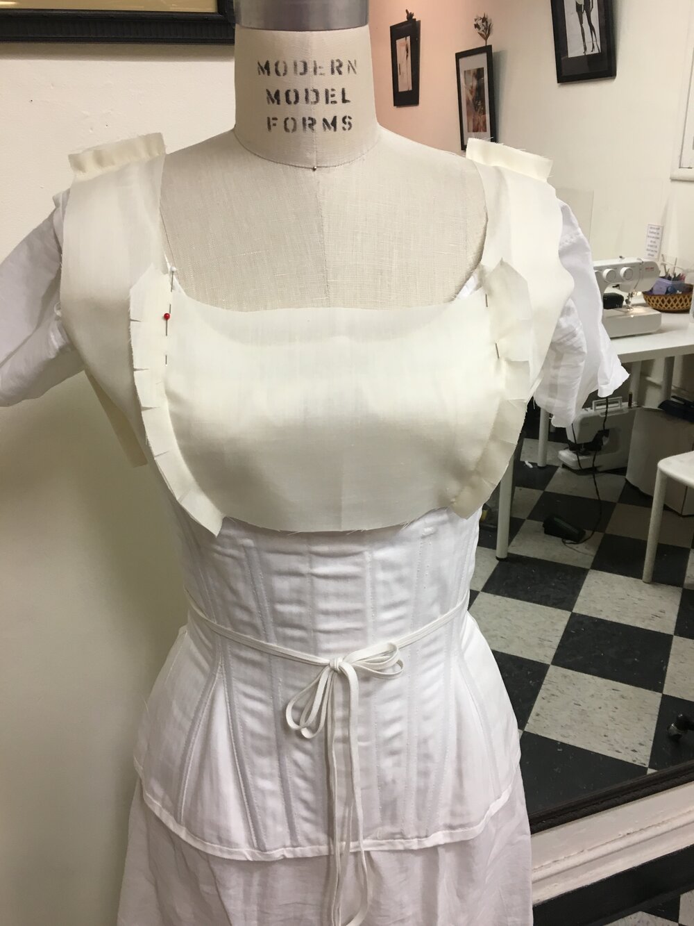 Adjustable Drawstring Regency Day Dress Ladies-Custom Order