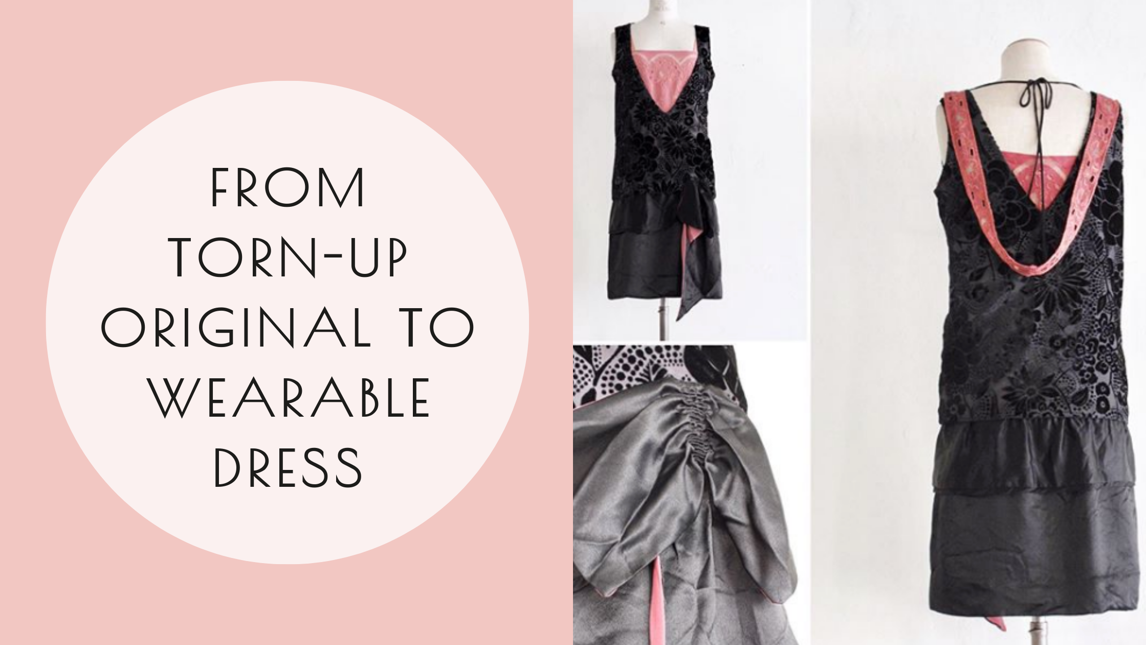 Sewing pattern: Chiffon little black dress refashion – Sewing
