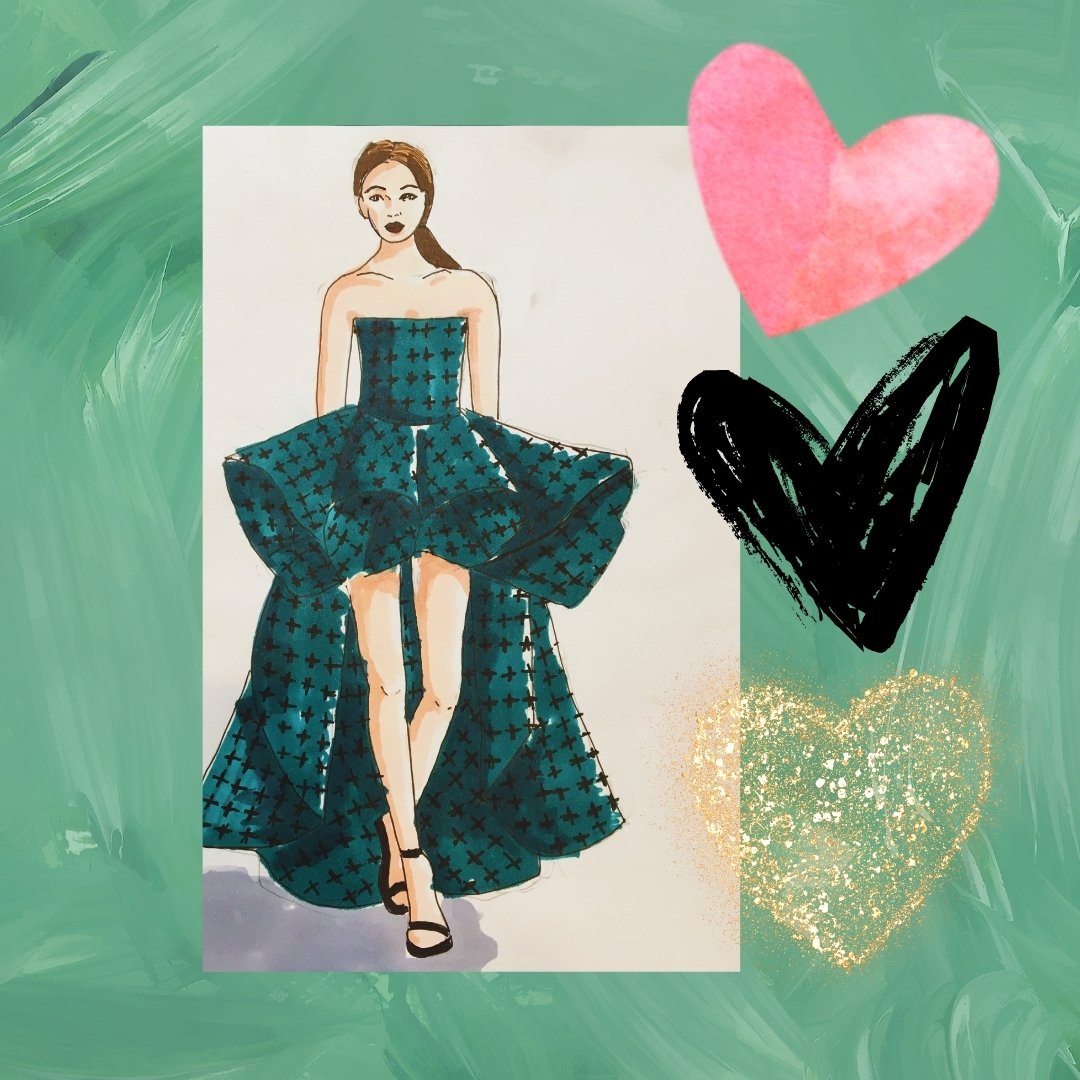 Sliding into #FashionFriday with a new illustration from our Fashion Studies student Laylah. 

We are loving that green houndstooth print!

Don't miss out on your chance to bring your own fashion ideas to life. We are now accepting applications for o