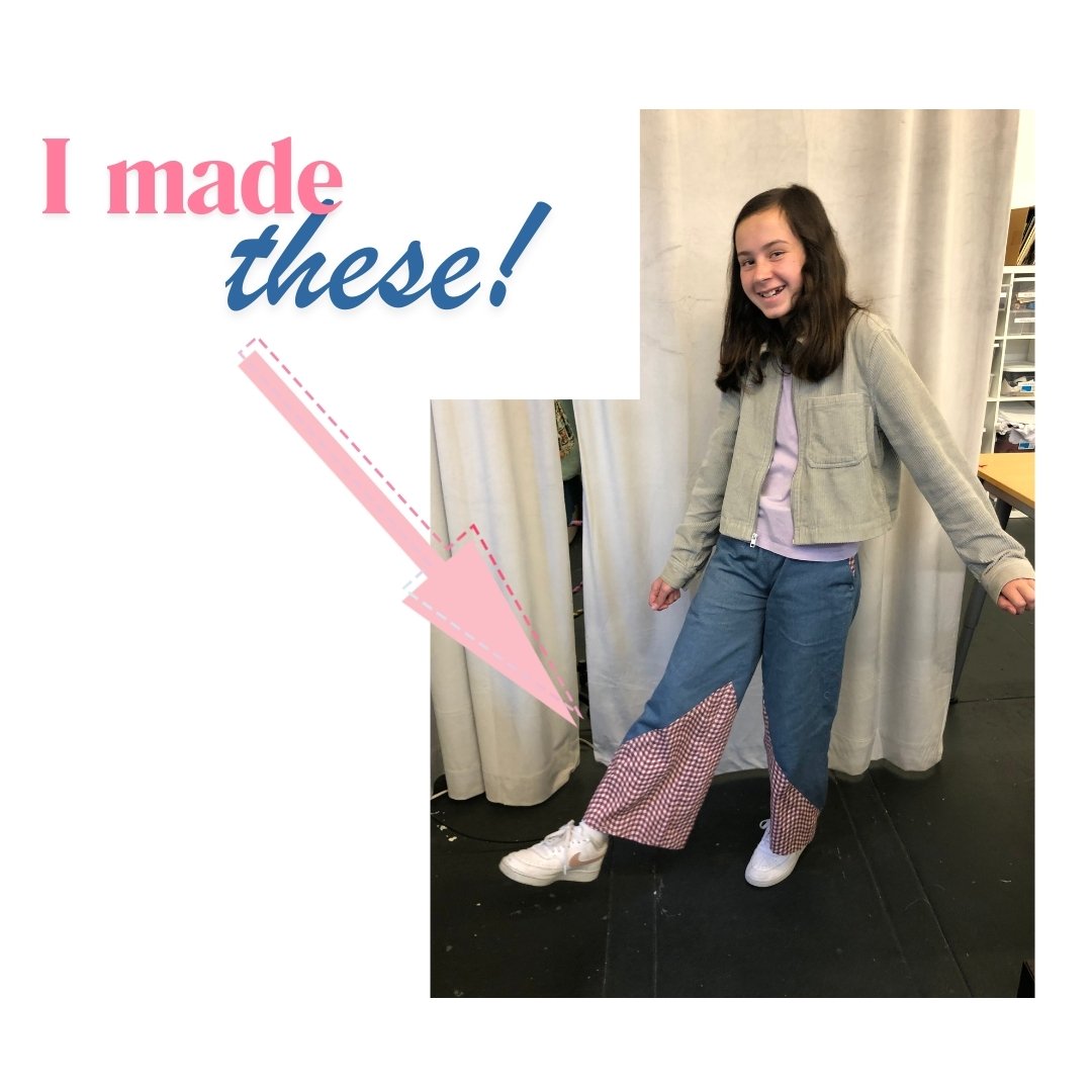 This #studentSpotlight is on our Sunday sewer Fiona who made these adorable pants herself. #memademay

These were sewn from the Peaks and Valleys pants pattern from Decades Everyday @decades_of_style 

This is an easy pattern and we carry it in the s