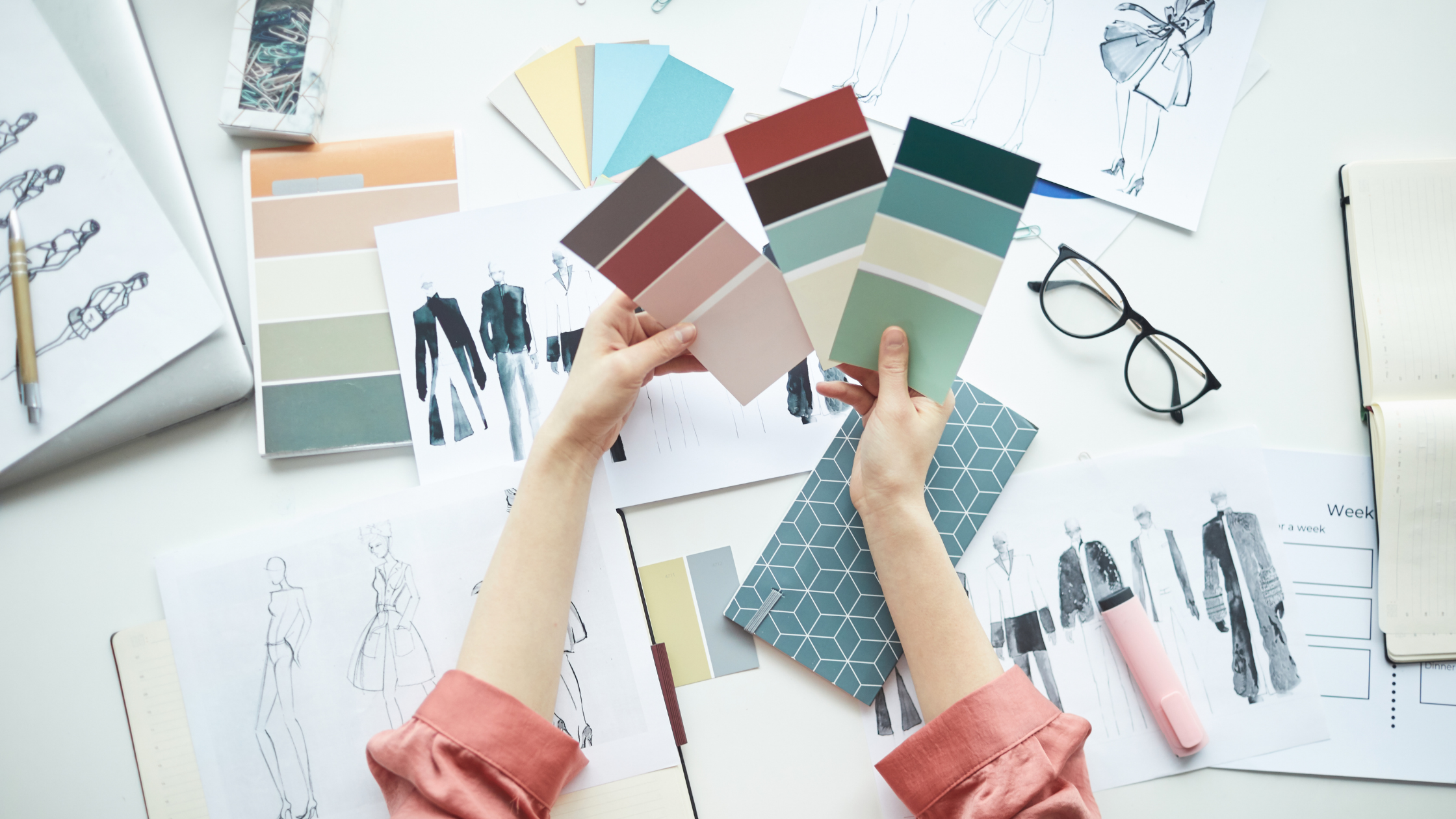 Fashion Designer At Work