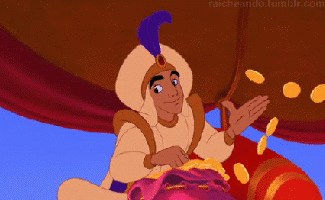 Antonio's swimming in it when it comes to Bassanio!