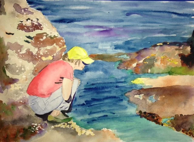 Ellen at the Tide Pools