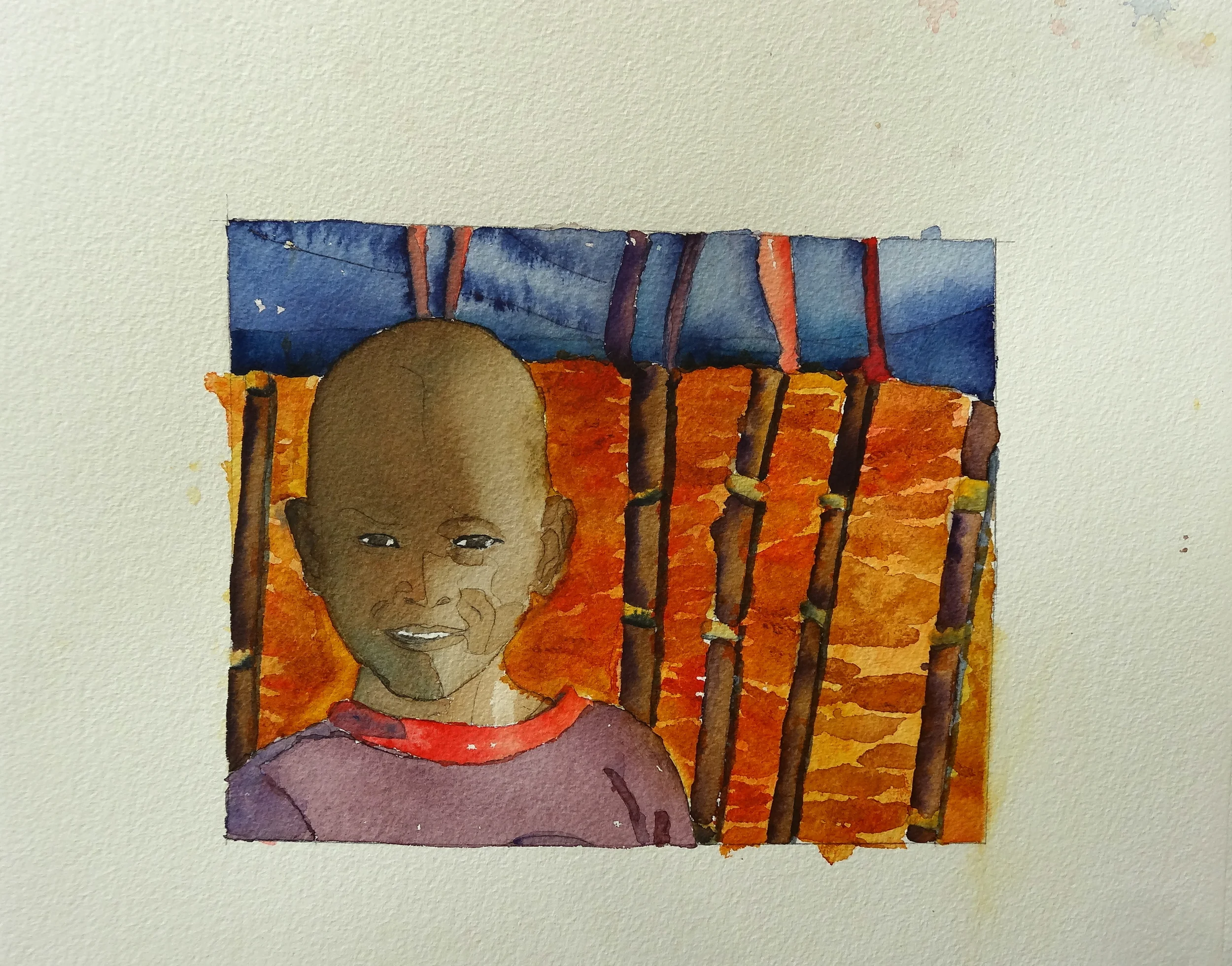 Samburu Boy Near Tent
