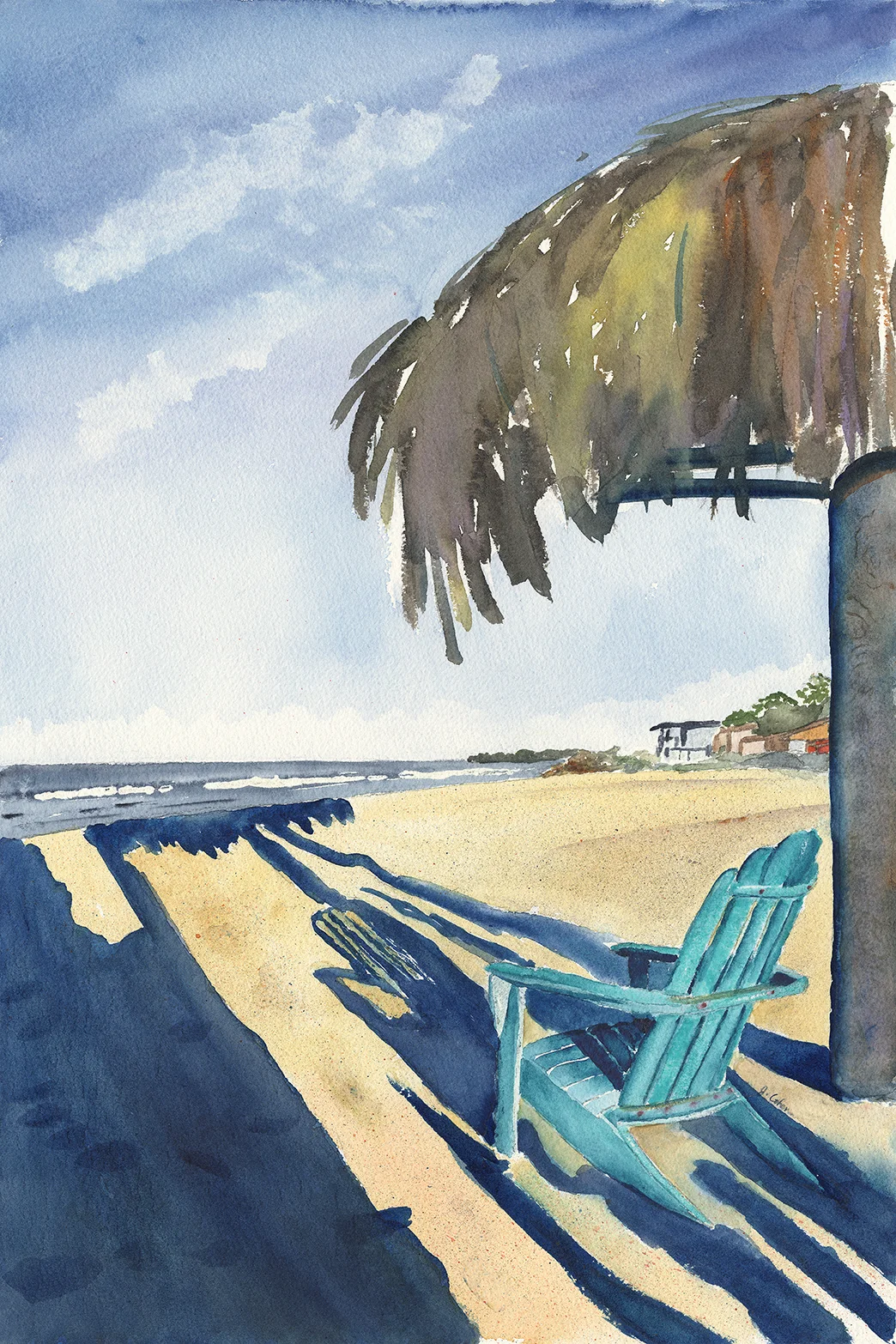 Morning Shadows at Third Beach