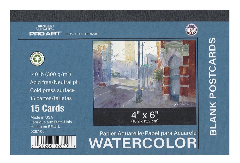Pro Art Watercolor Postcard Pad — Art Spot Studio