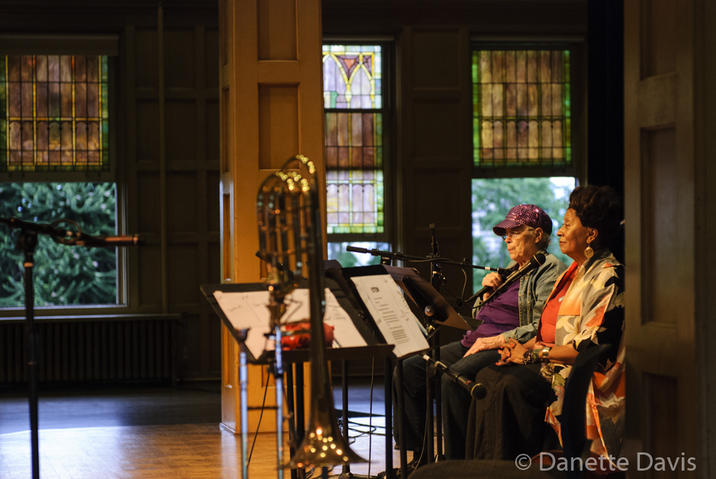  L-R: Pauline Oliveros and Ione,  2016 , at The Chapel 