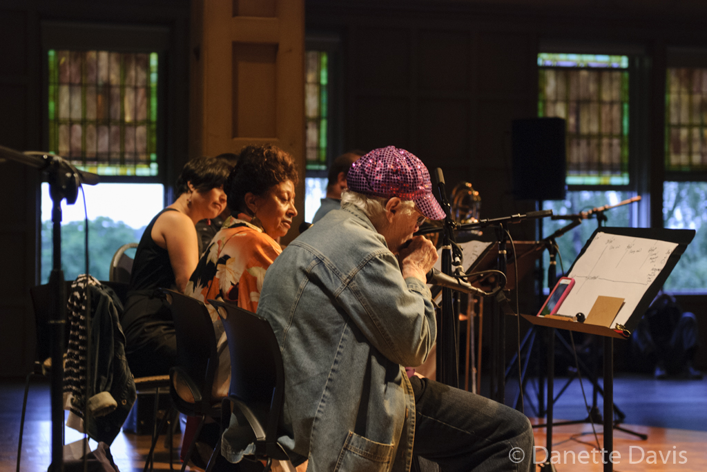  L-R: Margaret Sunghe Paek, Ione and Pauline Oliveros,  2016 , at The Chapel 