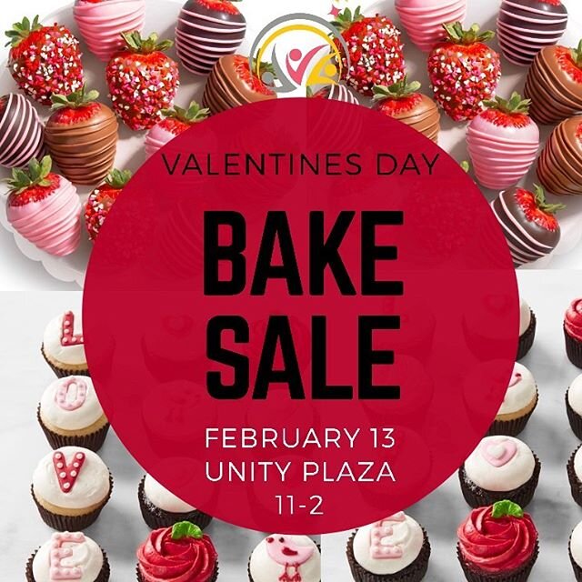 Come join College Girls Rock, this Thursday February 13th from 11-2 at Unity Plaza for our Valentines Day Bake Sale. We will be selling chocolate covered strawberries, cupcakes and brownies✨ See you there👀💛💖