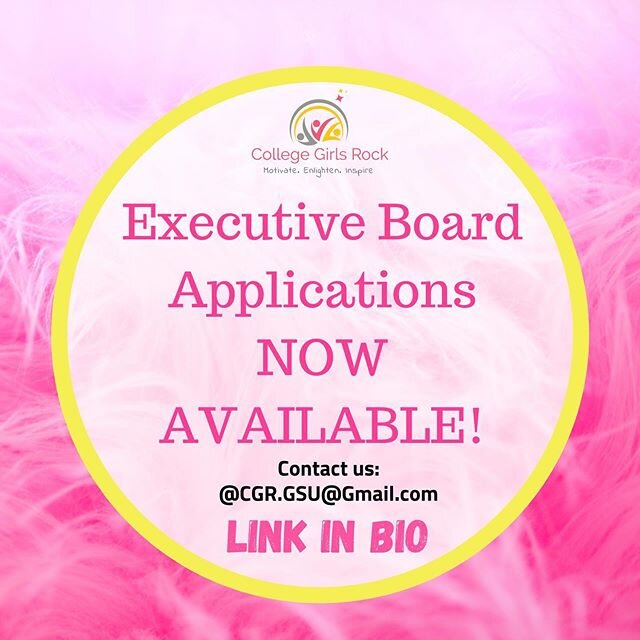 WE want YOU on our team! If you love CGR and want to be a part of the Executive board, please apply apply apply! Executive Board Positions available NOW💖 **LINK IN Bio**. https://docs.google.com/forms/d/1eQ2KTvpSsFUgU2O89-D6BtGoSdawCNqeFPI6g8IuTKU
