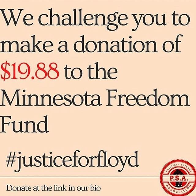 On behalf of the CAU Chapter of College Girls Rock, we ACCEPT this challenge wholeheartedly and would like to nominate @hercampuscau , @cau_nsls and ALL of our followers to take action and donate $19.88 to the Minnesota Freedom Fund! 
@cau.psa #justi