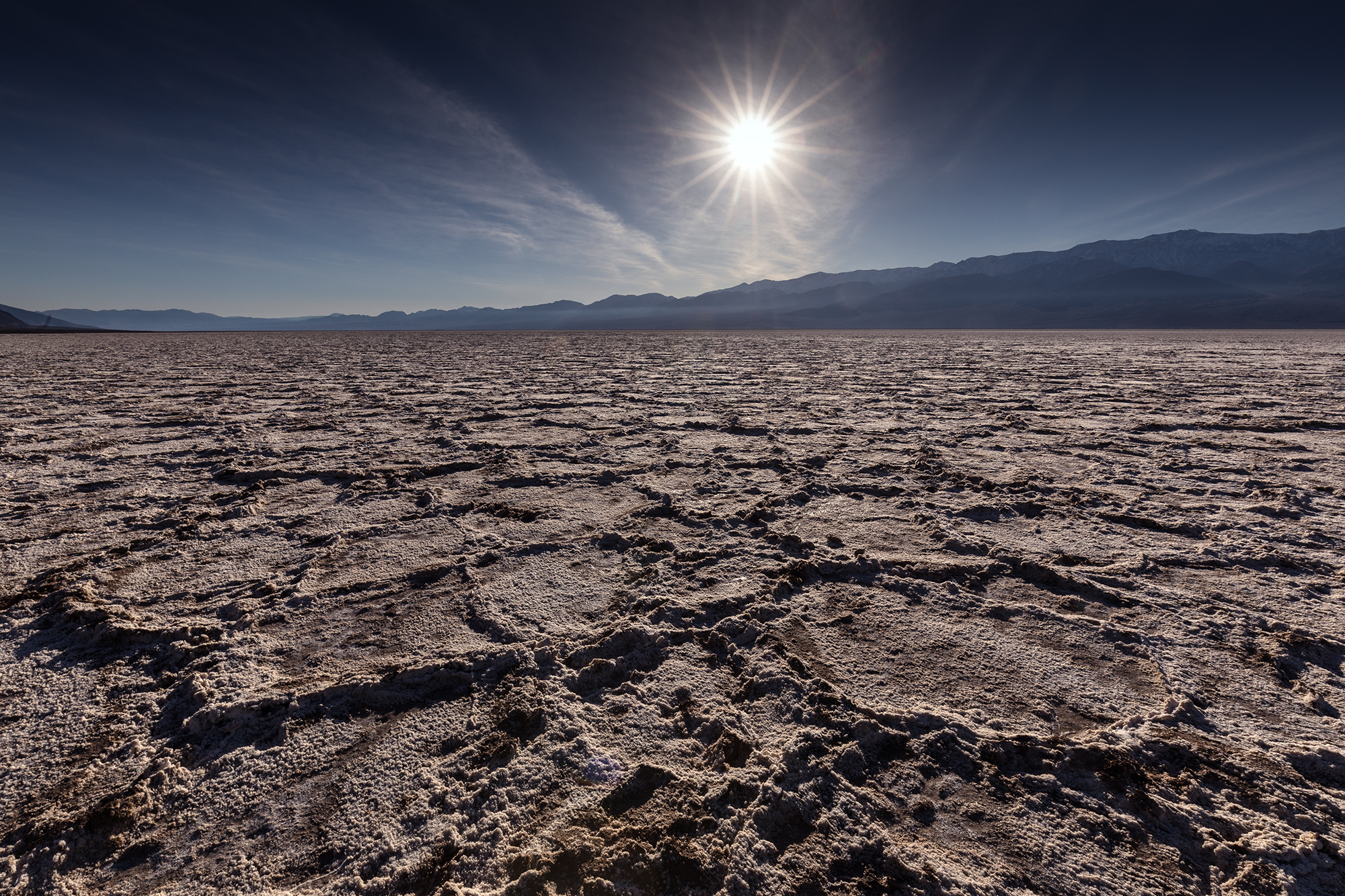 Badwater Basin salt craters