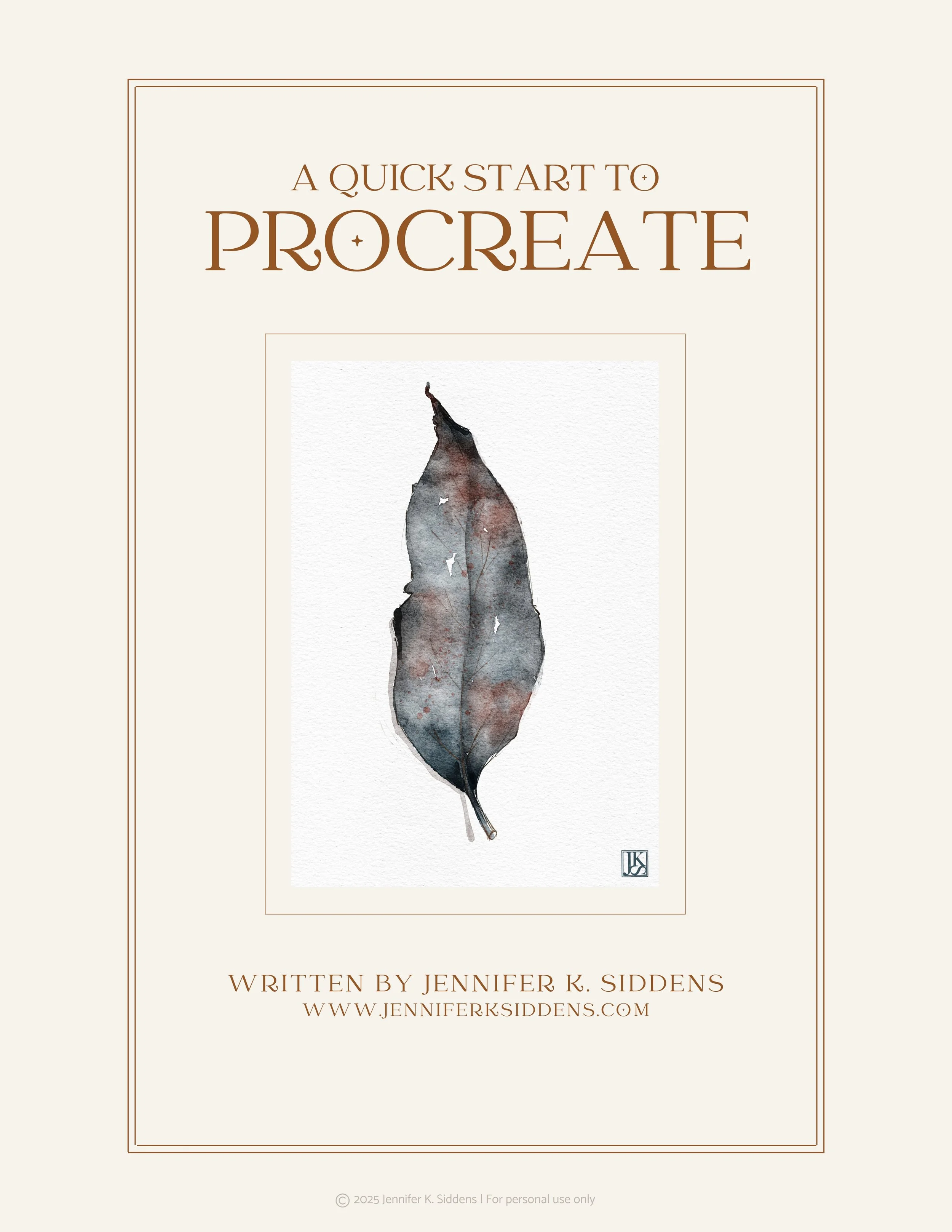 A Quick Start to Procreate