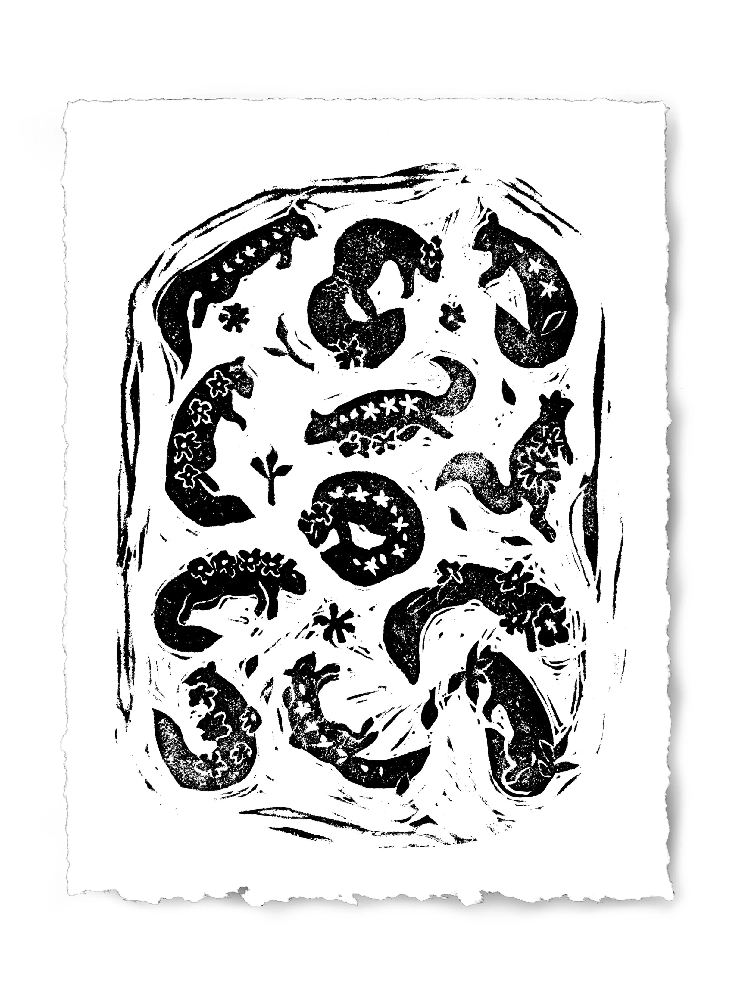 Twelve Squirrels_block print.jpg