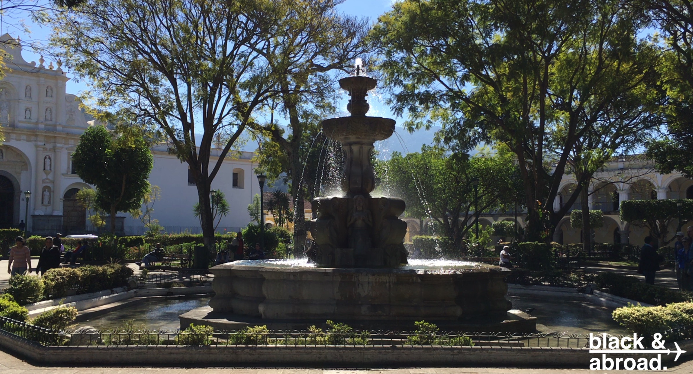 The center of the city proves to be a perfect place to see the hustle and bustle of Antigua.