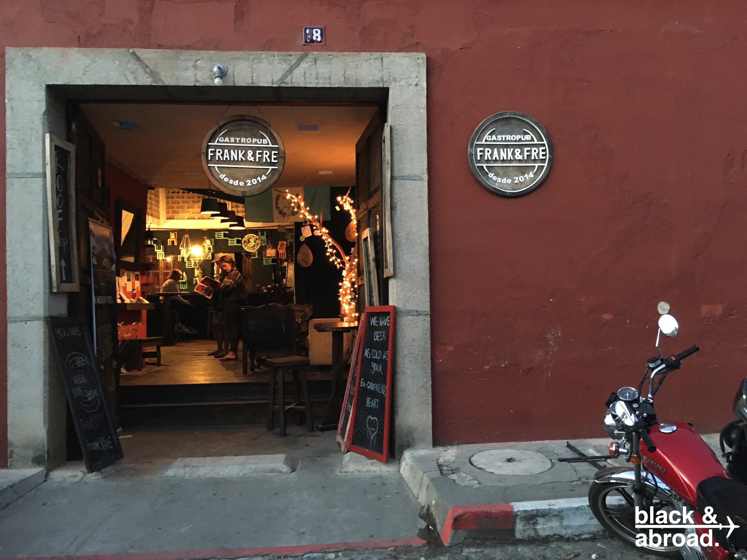 Frank & Fre does it all; it's a restaurant, bar, and hostel.