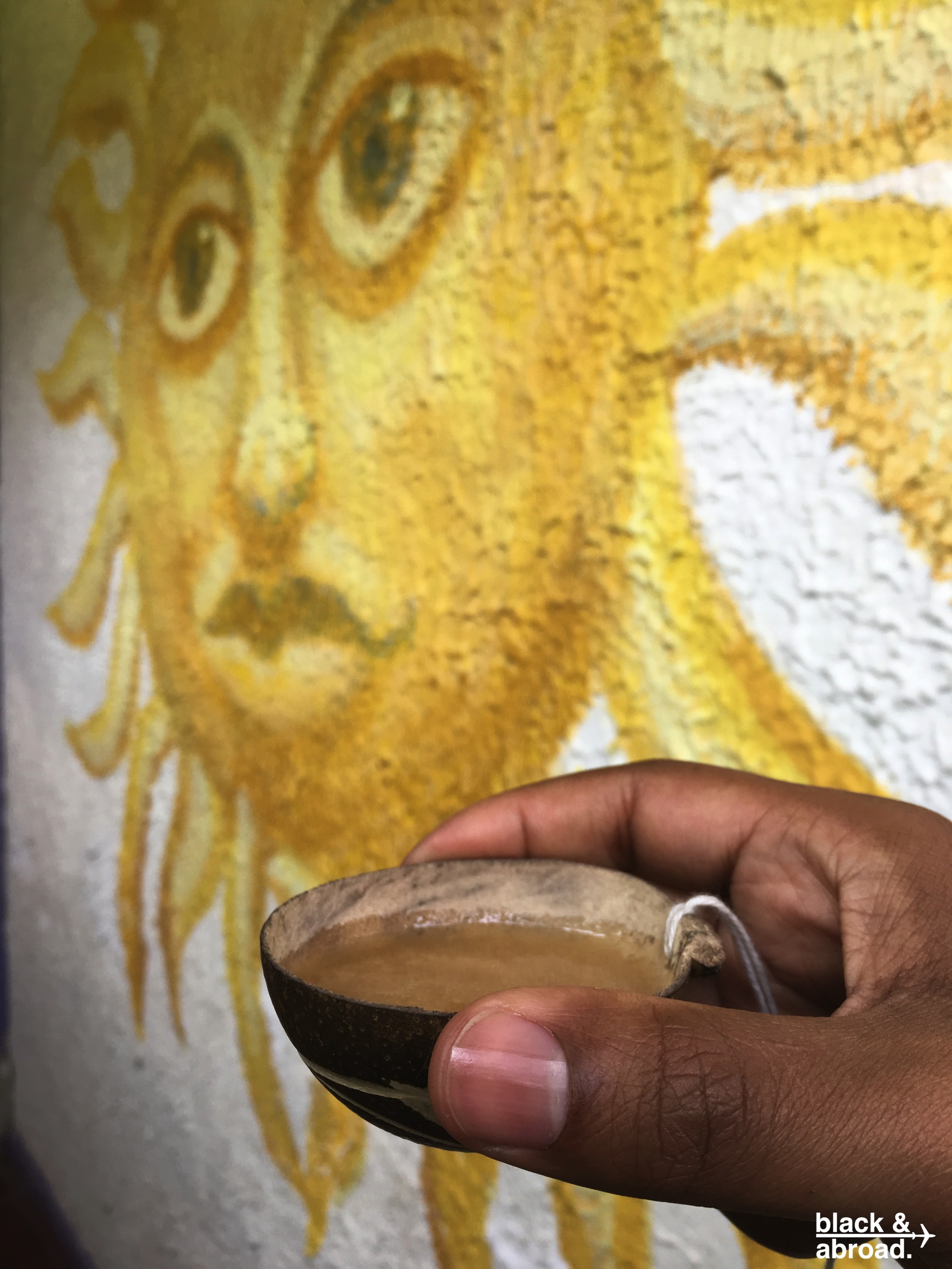 Chicha, a traditional drink in Colombia that was originally fermented using human saliva before a more advanced manufacturing process was created. An acquired taste.