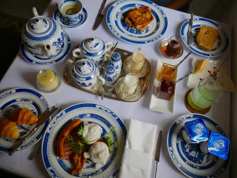 A peek at breakfast at the Rachamankha Hotel.