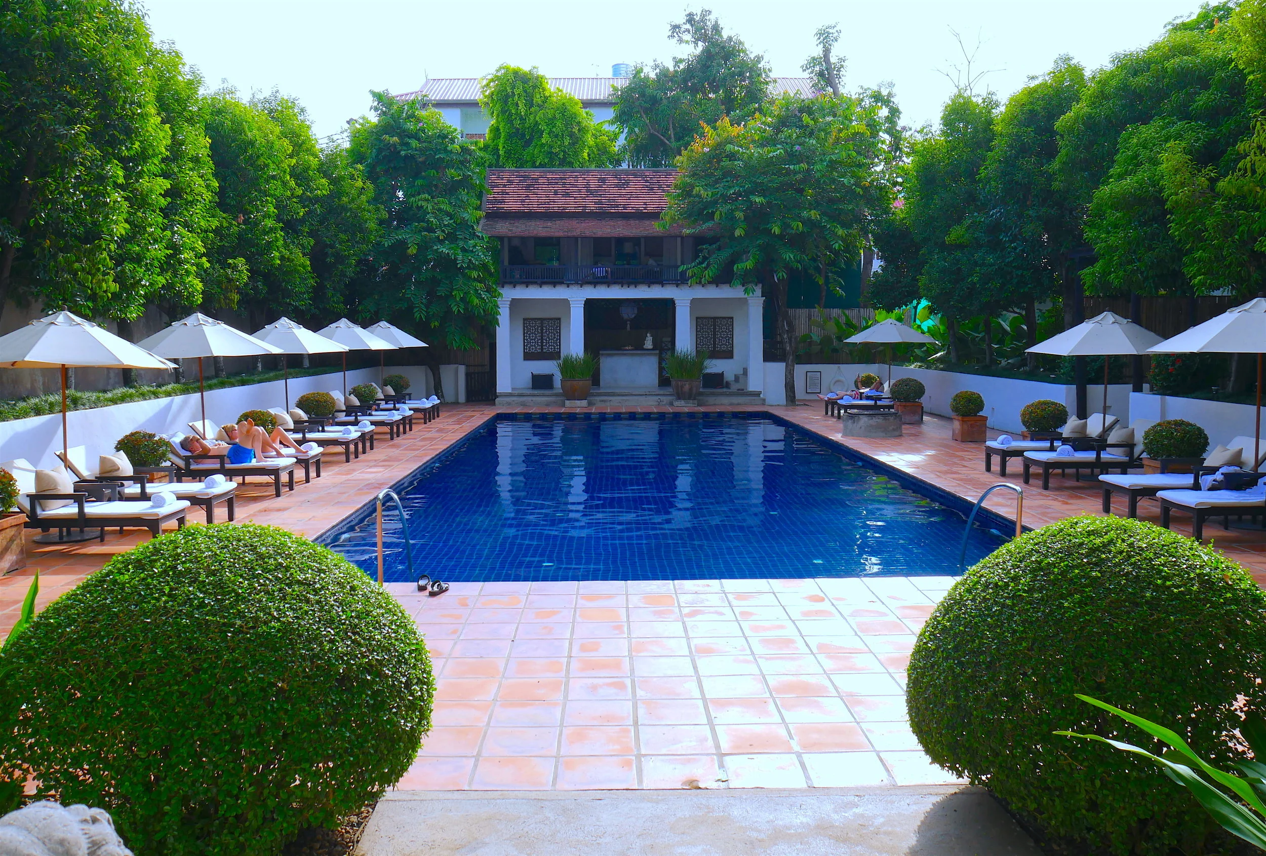 Poolside at Rachamankha Hotel