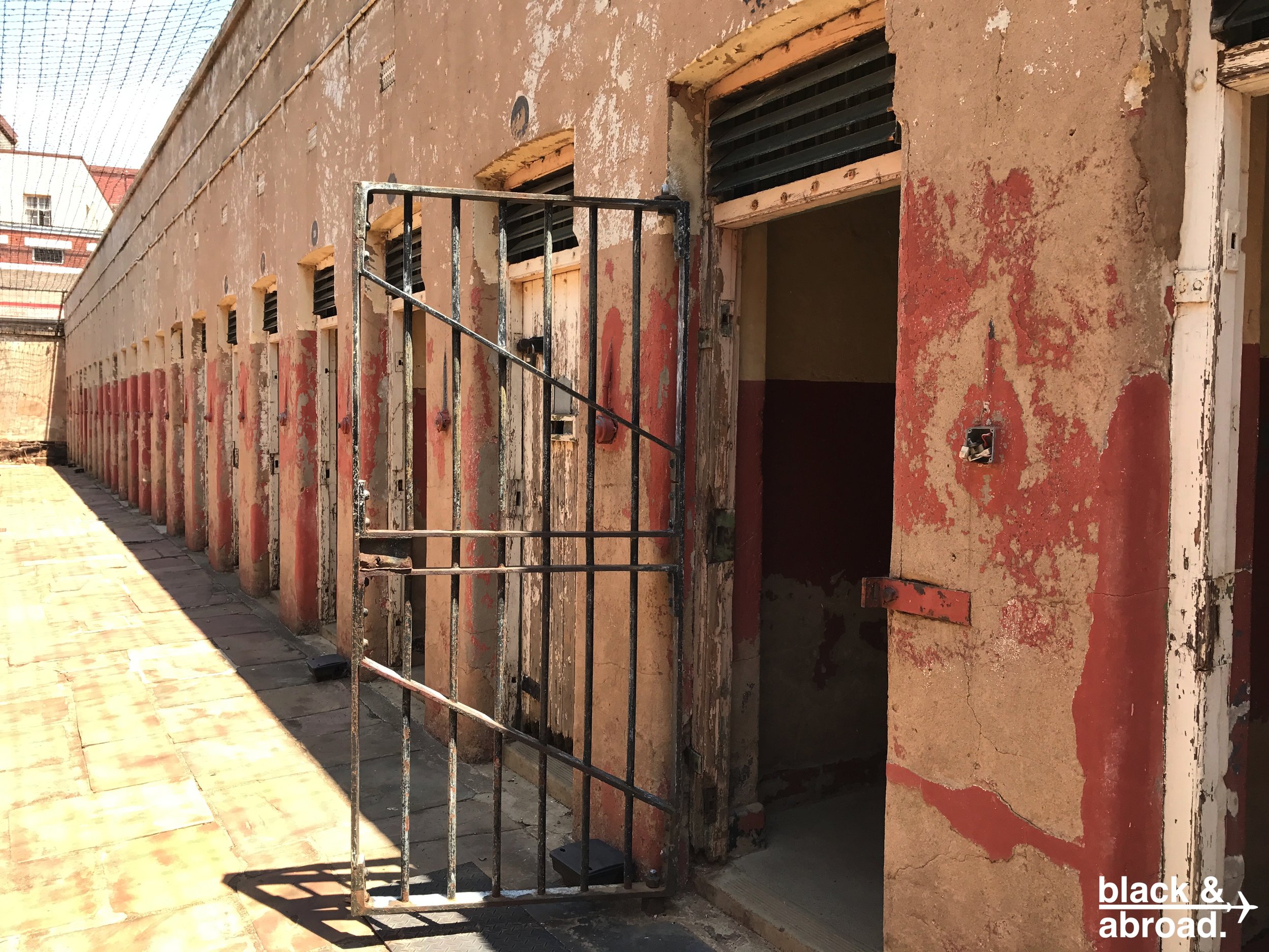 The cells for solitary confinement in Constitution Hill.