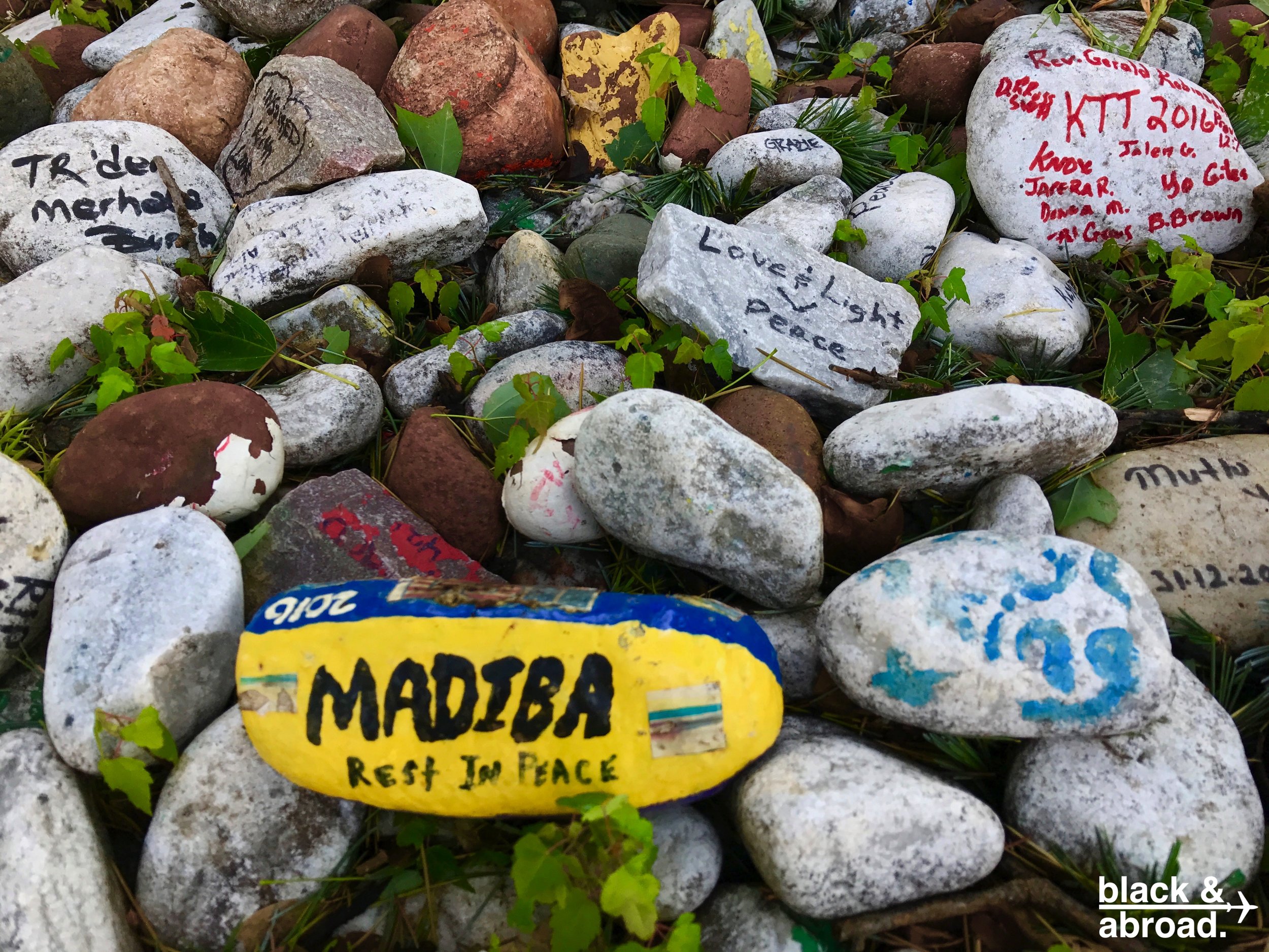 A picture from the gardens outside of Mandela's final home in Houghton Estate, Johannesburg.