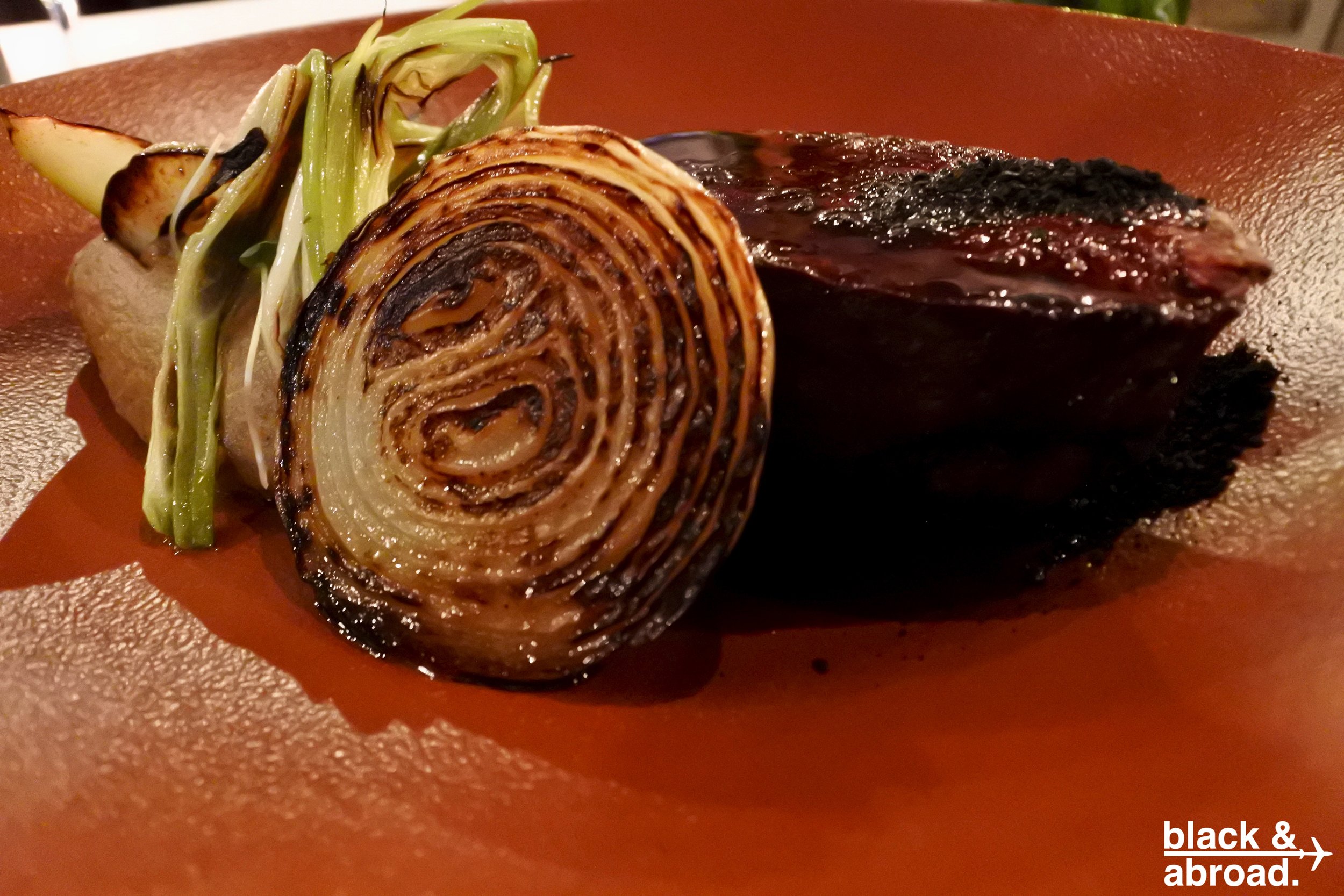 Angus Blade with grilled mashed cauliflower