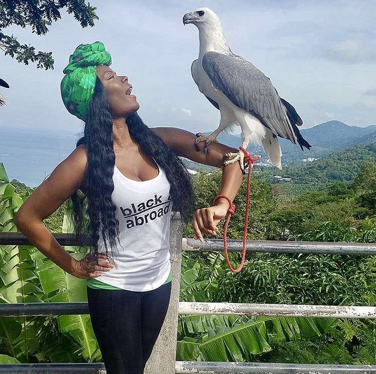 March 2017 with a White Bellied Sea Eagle in Phuket, Thailand. 