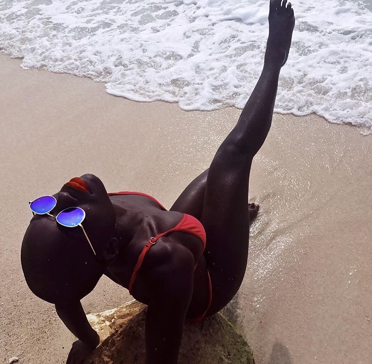 March, 2017 at Playa Blanca in Colombia.
