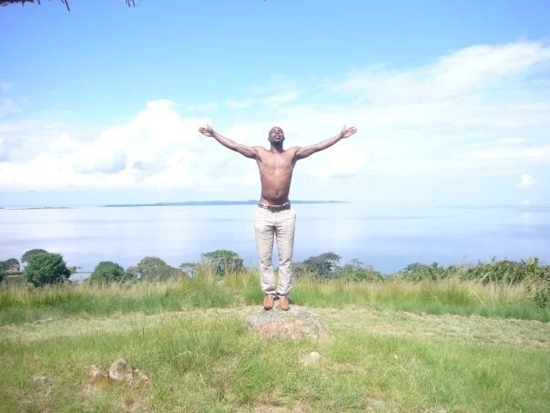 This is what it looks like to be free. Africa, I love you. - Me in Bulago Island, Uganda