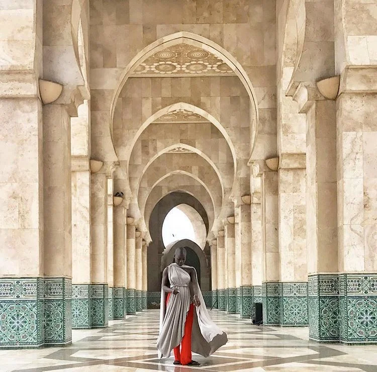June, 2017 at the Hassan II Mosque in Casablanca, Morocco. 