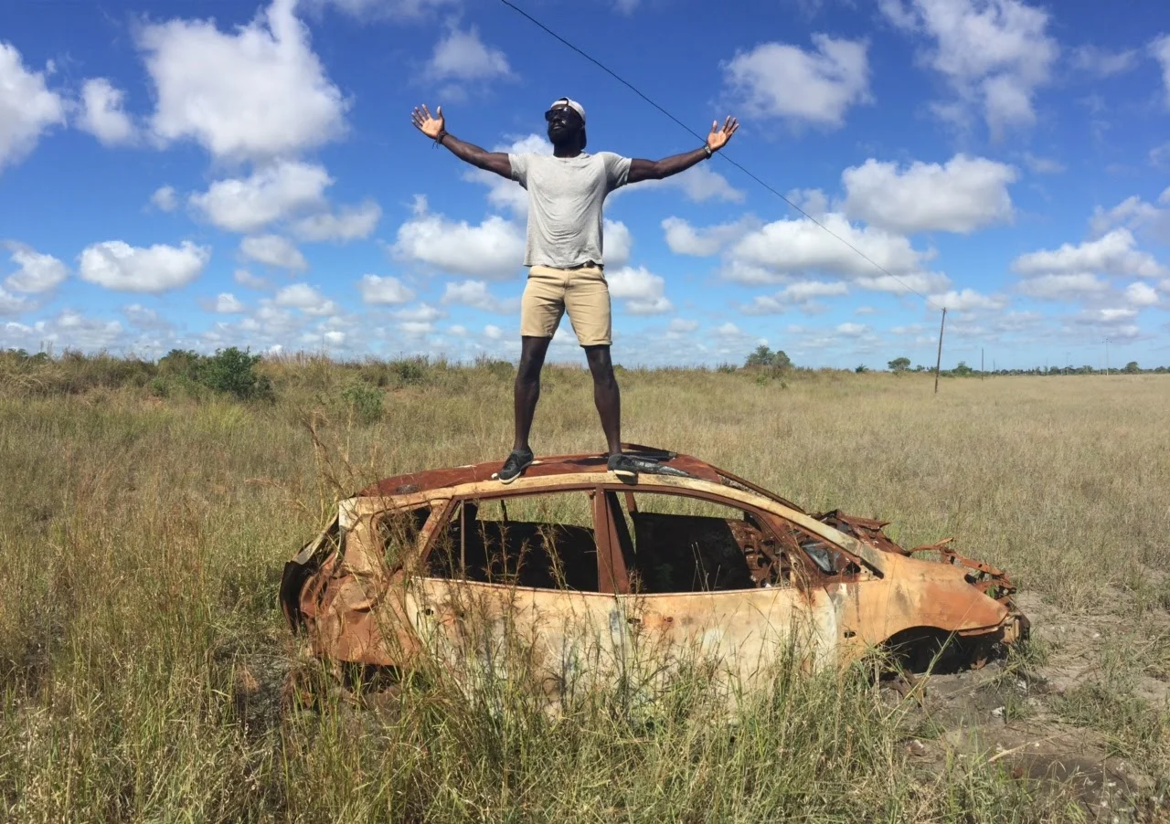 Taking a break in Vilanculos, Mozamibique.