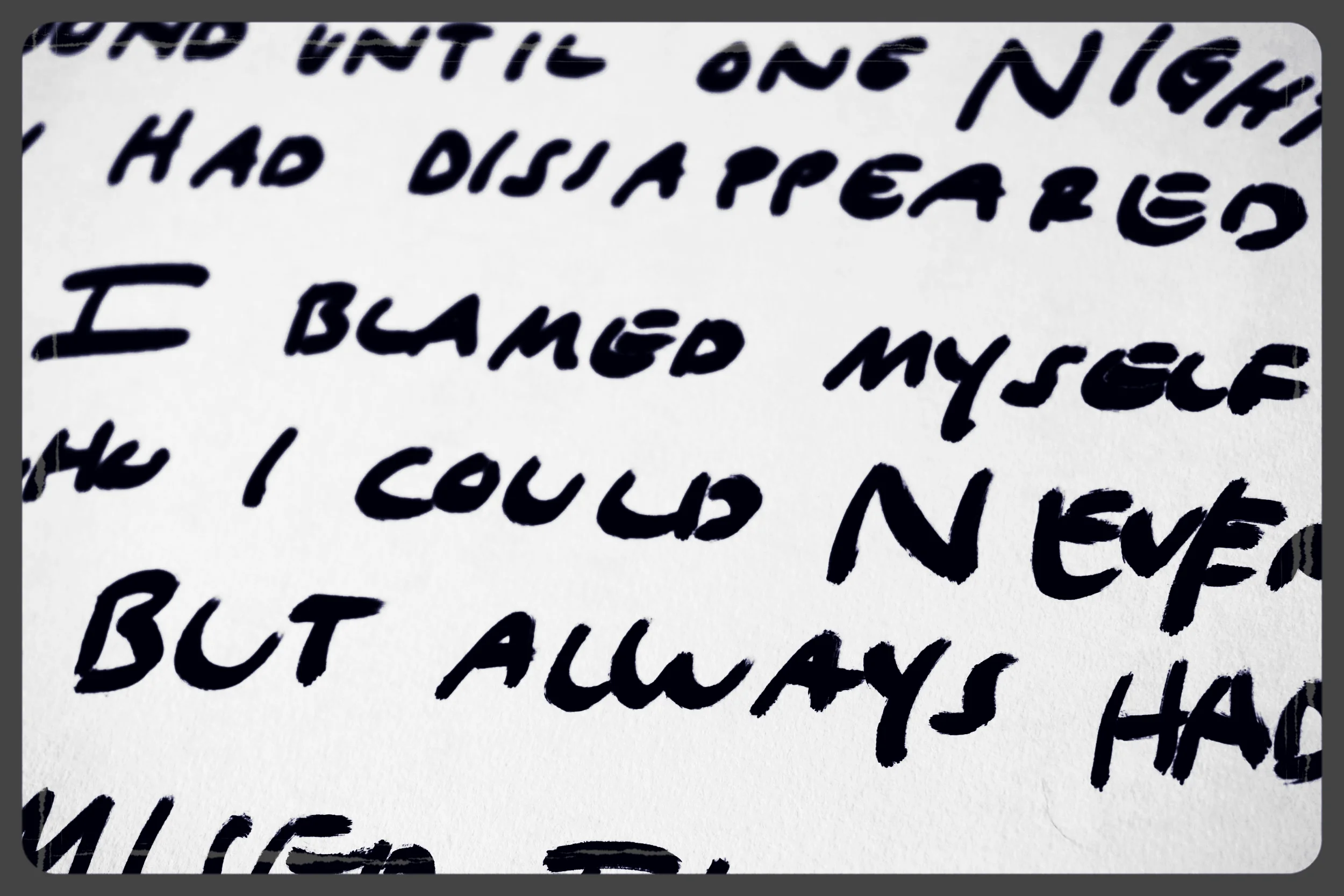 I'm afraid of my emotions.